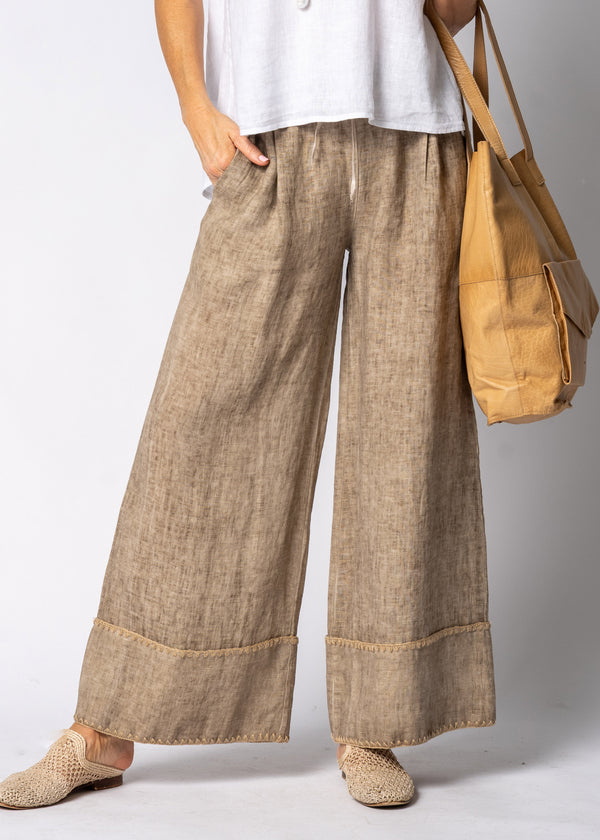 Tindra Linen Pants in Latte