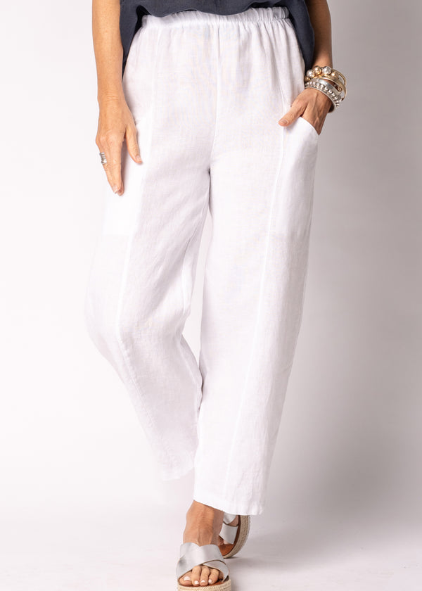 Tari Linen Pants in White