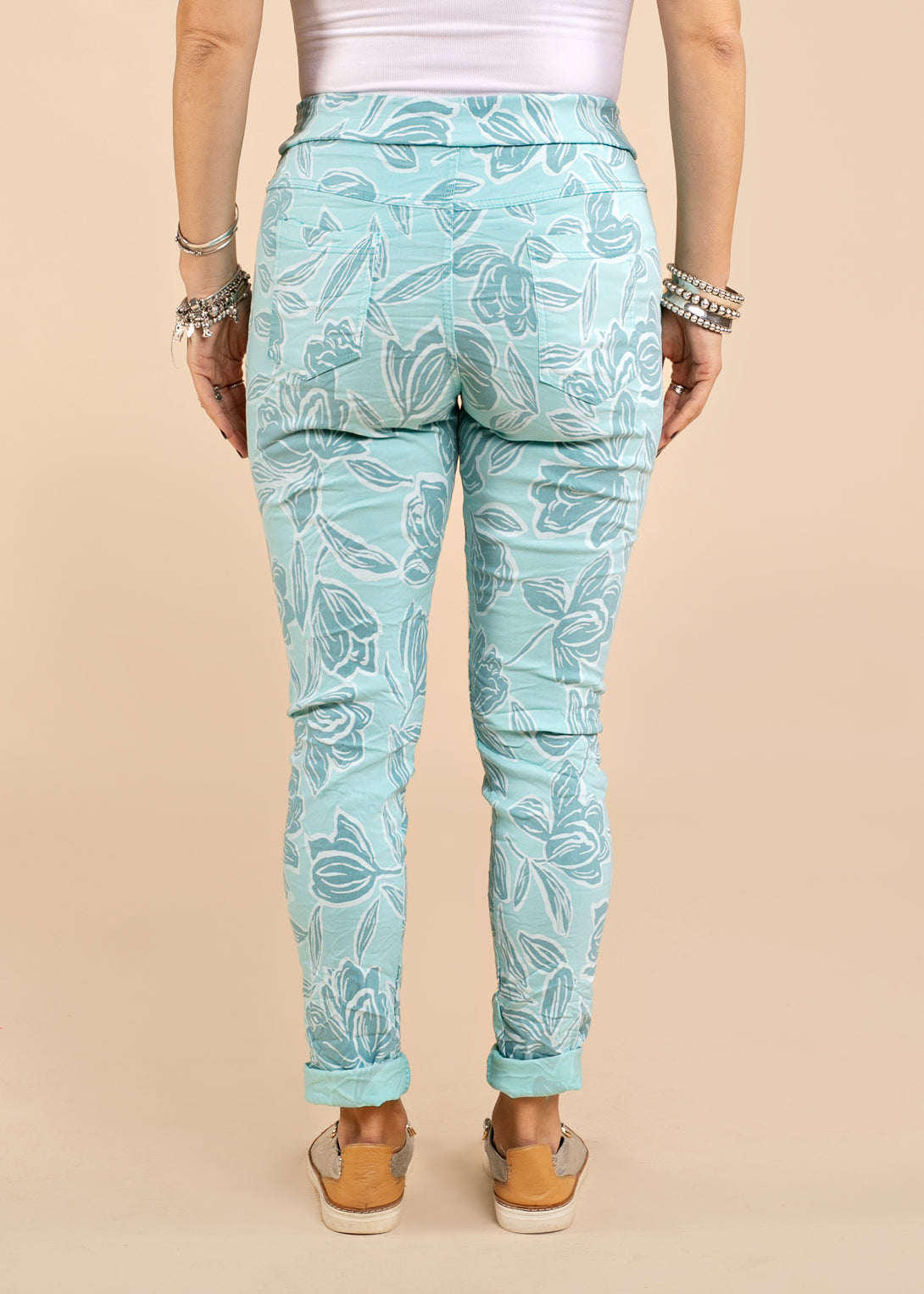 Cali Pants in Aqua Mist - Imagine Fashion