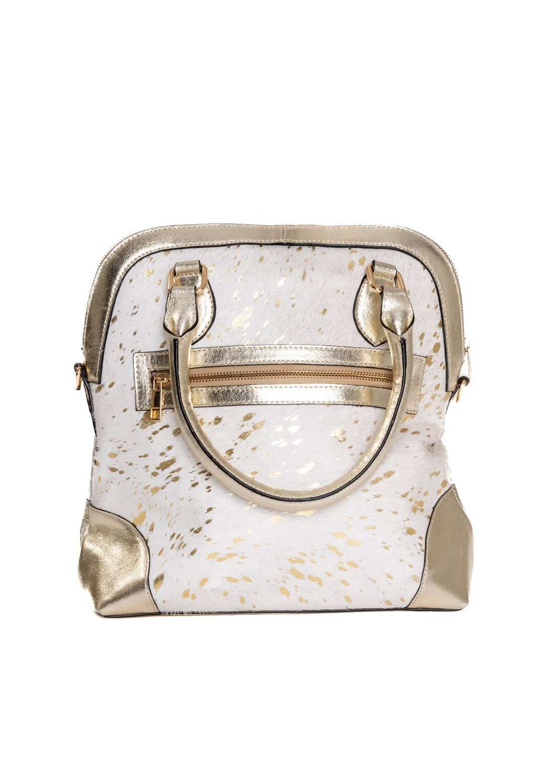 Pilot Handbag in Gold - Imagine Fashion