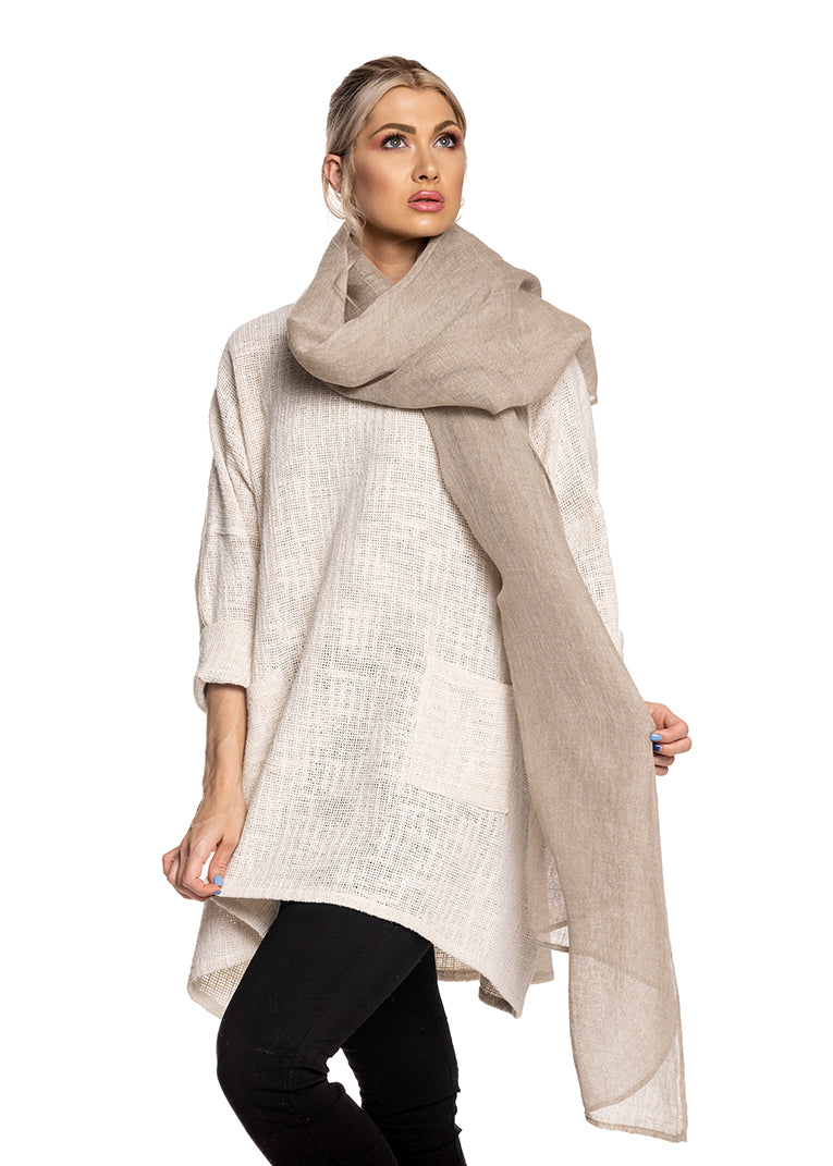 Eloisa Scarf in Latte - Imagine Fashion