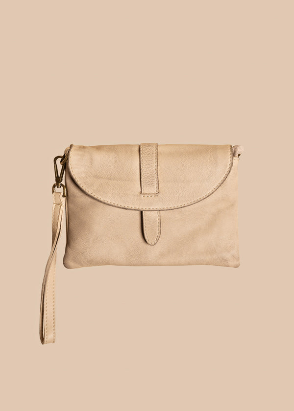 Varsha Clutch in Latte - Imagine Fashion