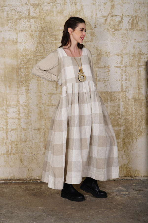Ligeia Dress in Cream - Imagine Fashion