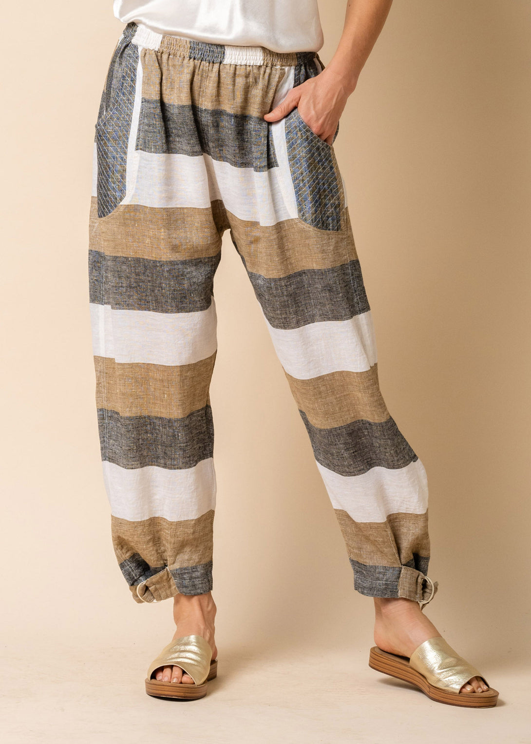 Brodie Linen Pants in Desert