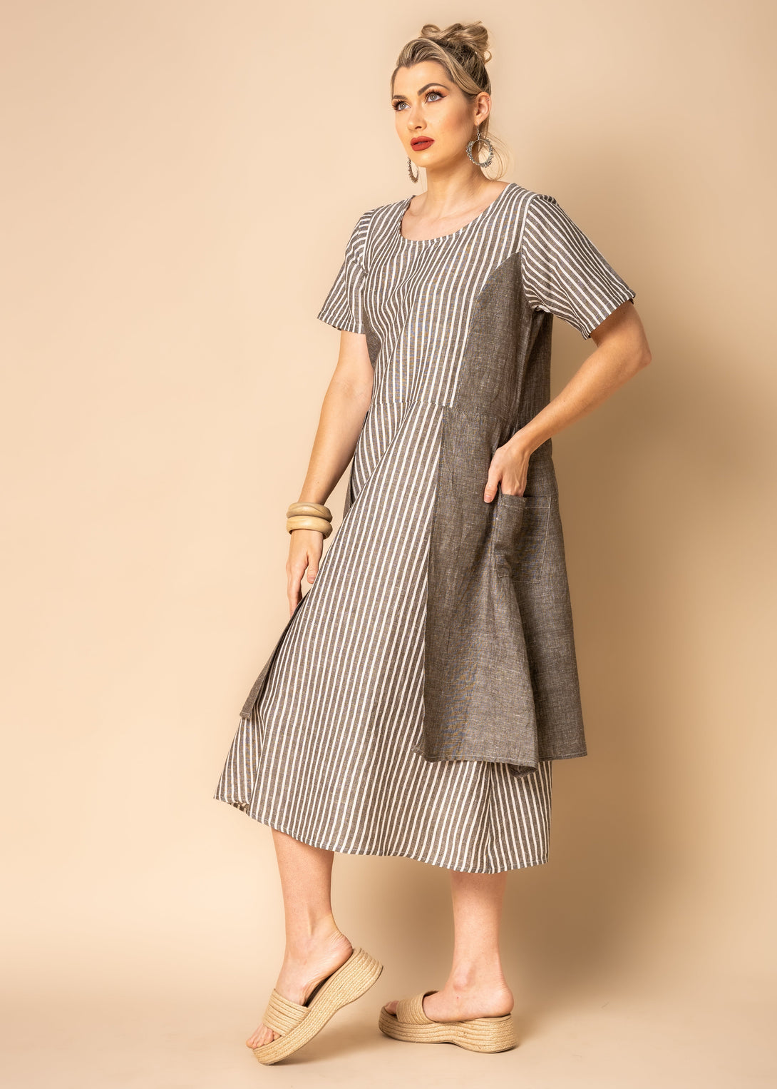 Ramsey Dress in Khaki