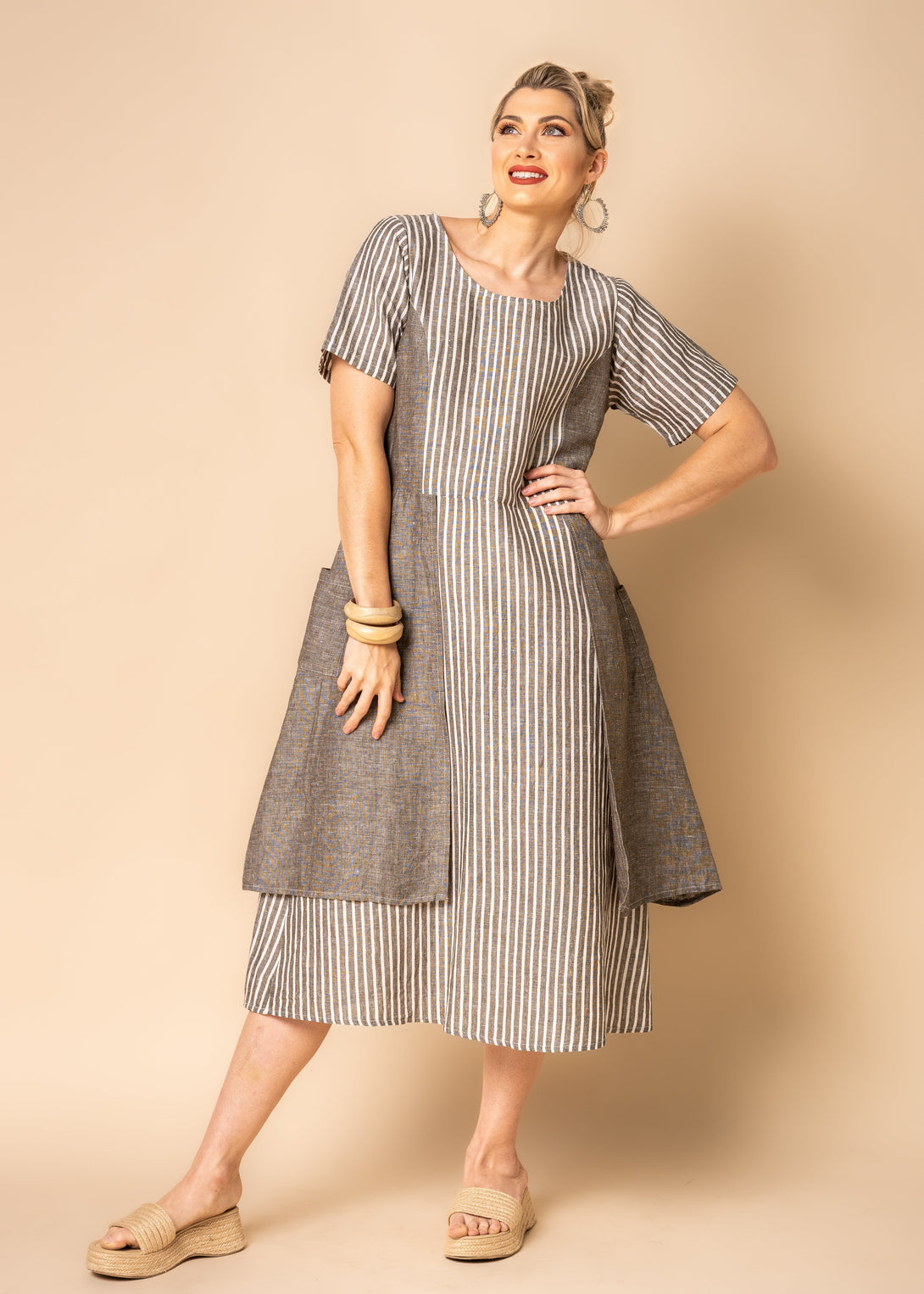 Ramsey Dress in Khaki