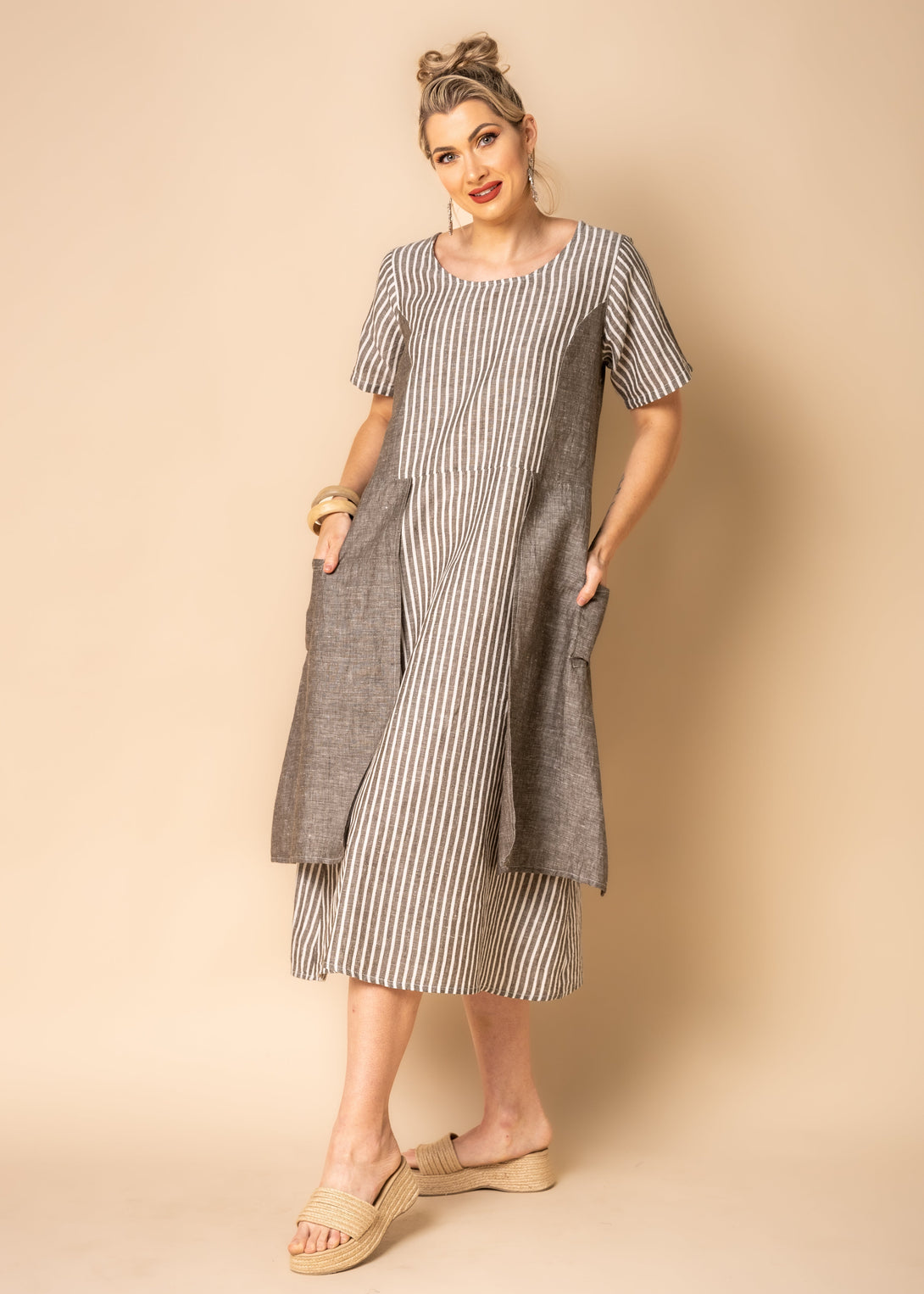 Ramsey Dress in Khaki