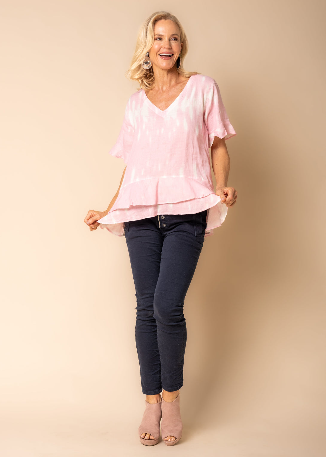 Wendy Cotton Top in Blush