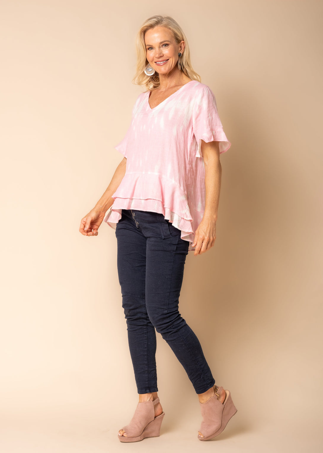 Wendy Cotton Top in Blush