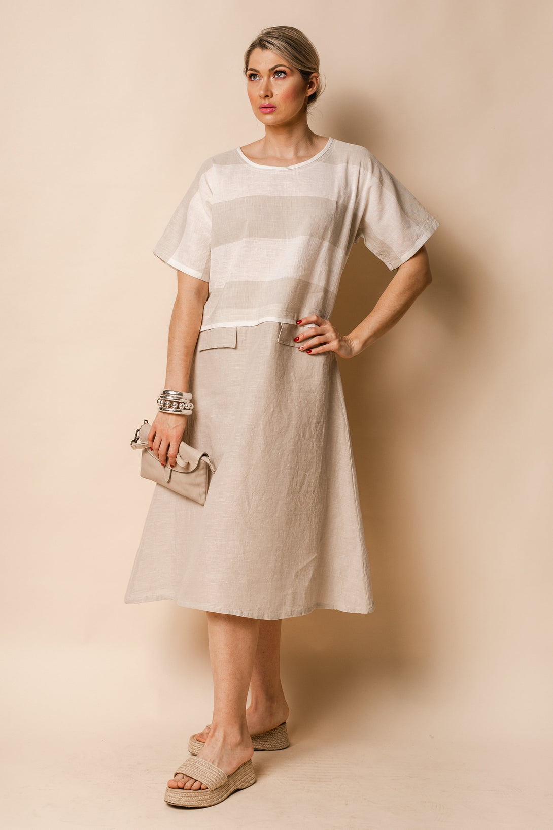 Hali Dress in Latte