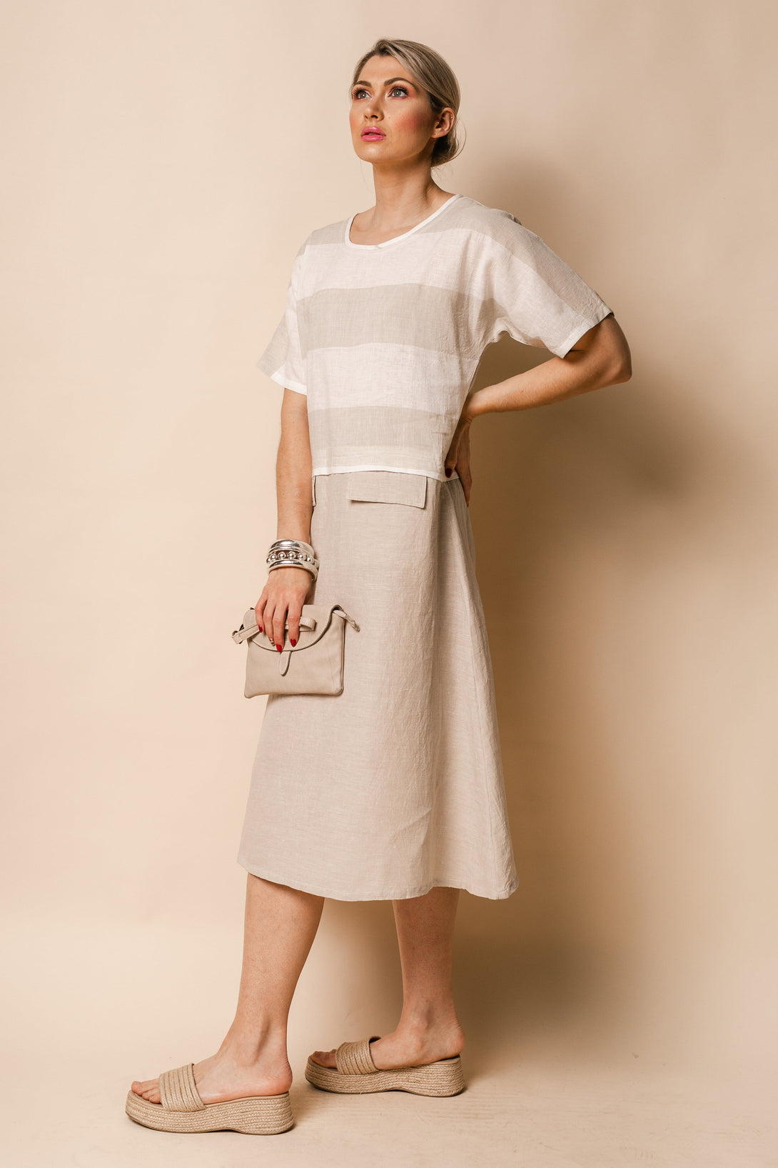 Hali Dress in Latte