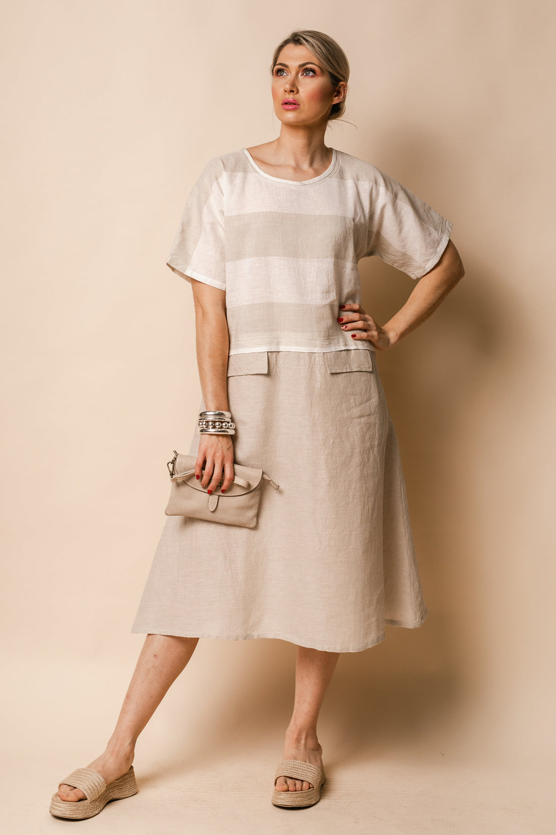 Hali Dress in Latte