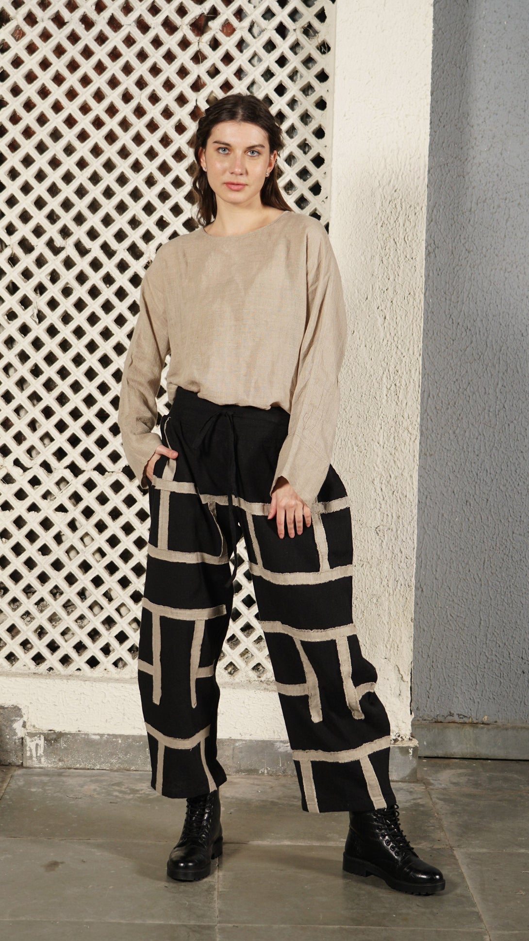 Benton Linen Blend Pants in Onyx