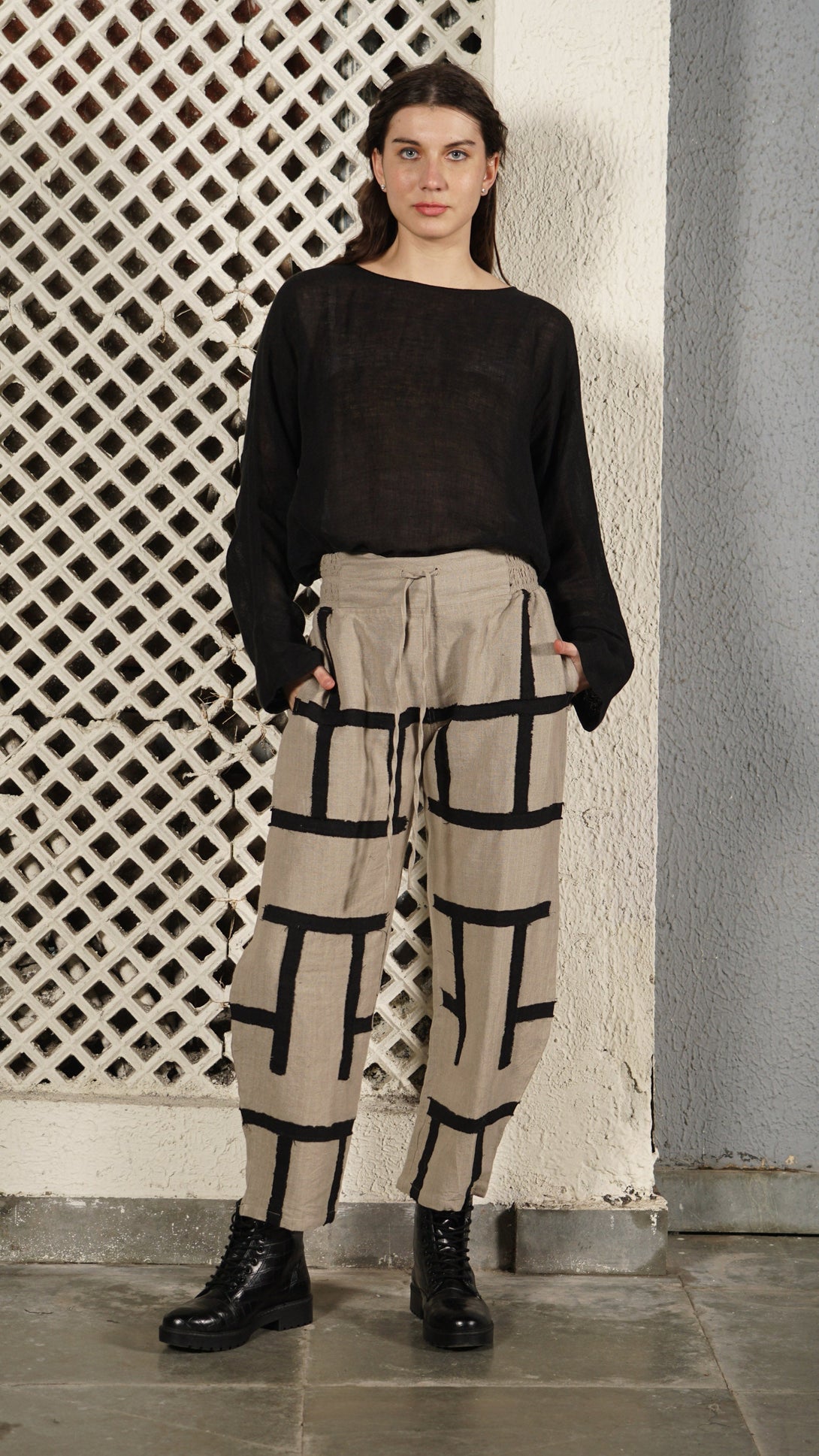 Benton Linen Blend Pants in Latte