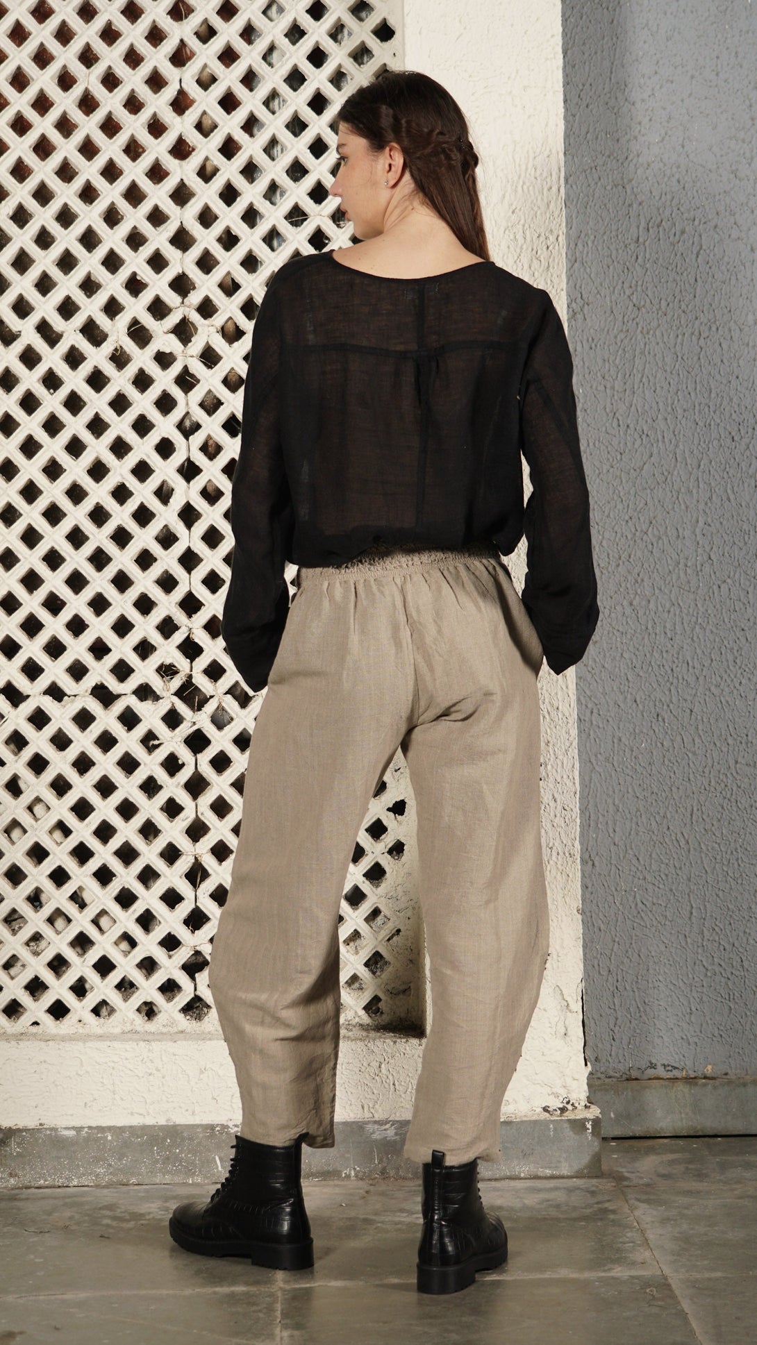 Benton Linen Blend Pants in Latte