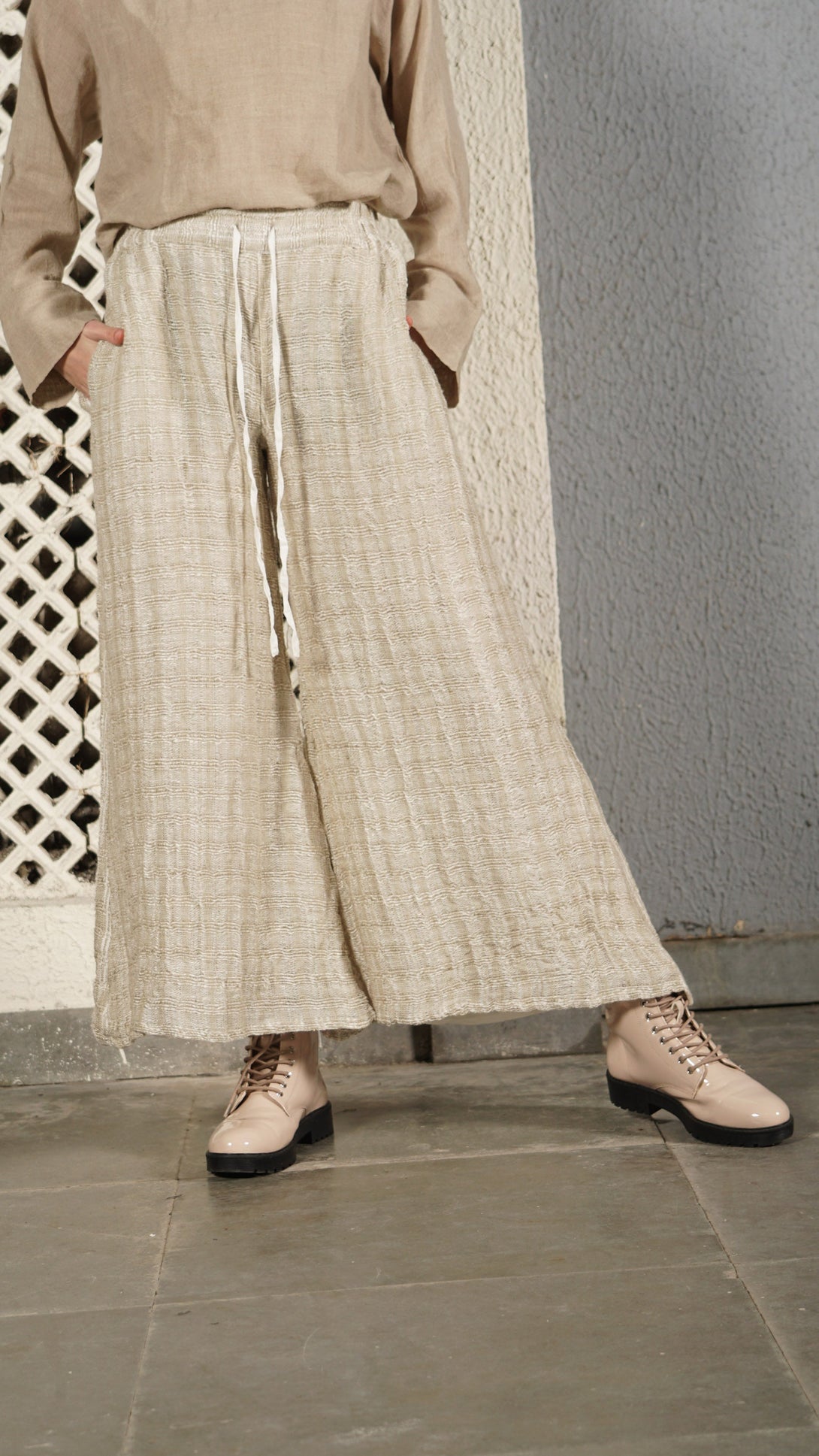 Dara Linen Pant in Cream