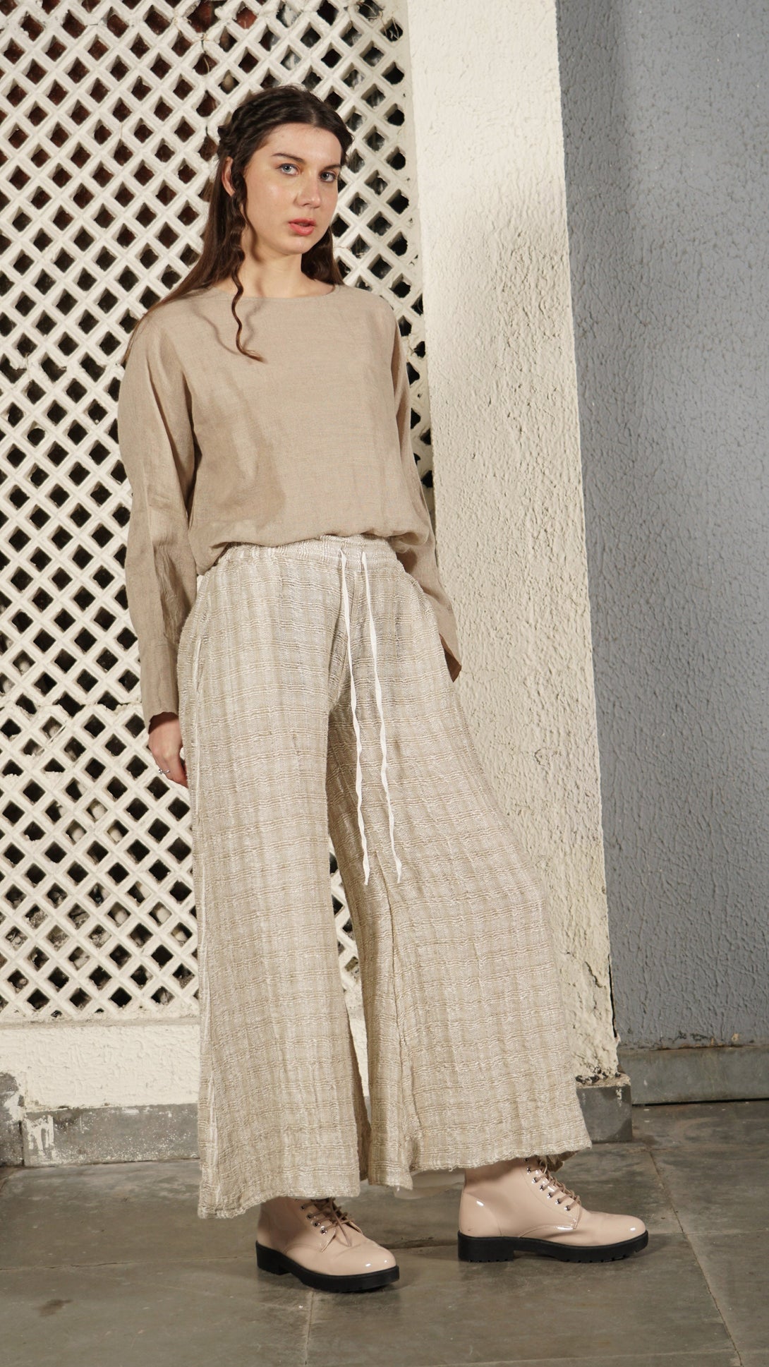 Dara Linen Pant in Cream