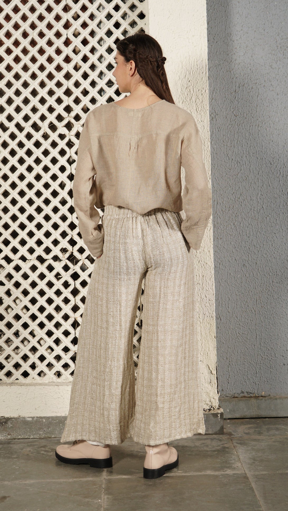 Dara Linen Pant in Cream