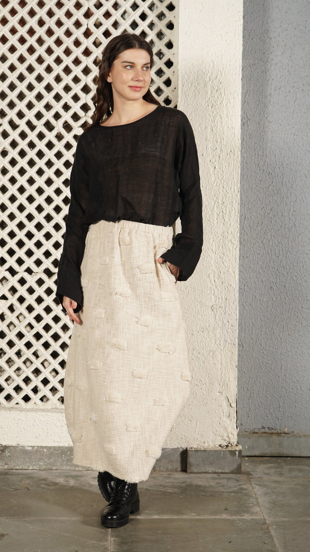 Myra Skirt in Cream