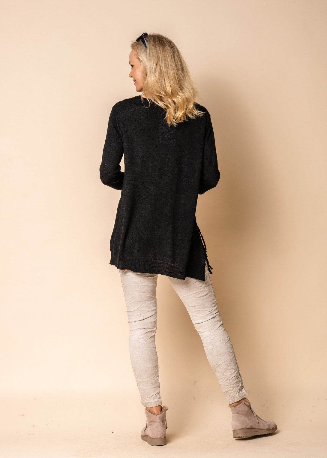 Snow Knit Top in Onyx