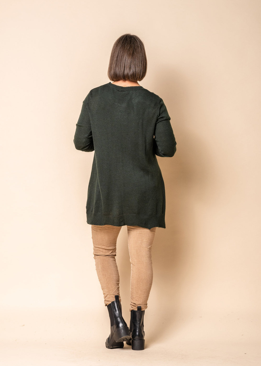 Snow Knit Top in Khaki