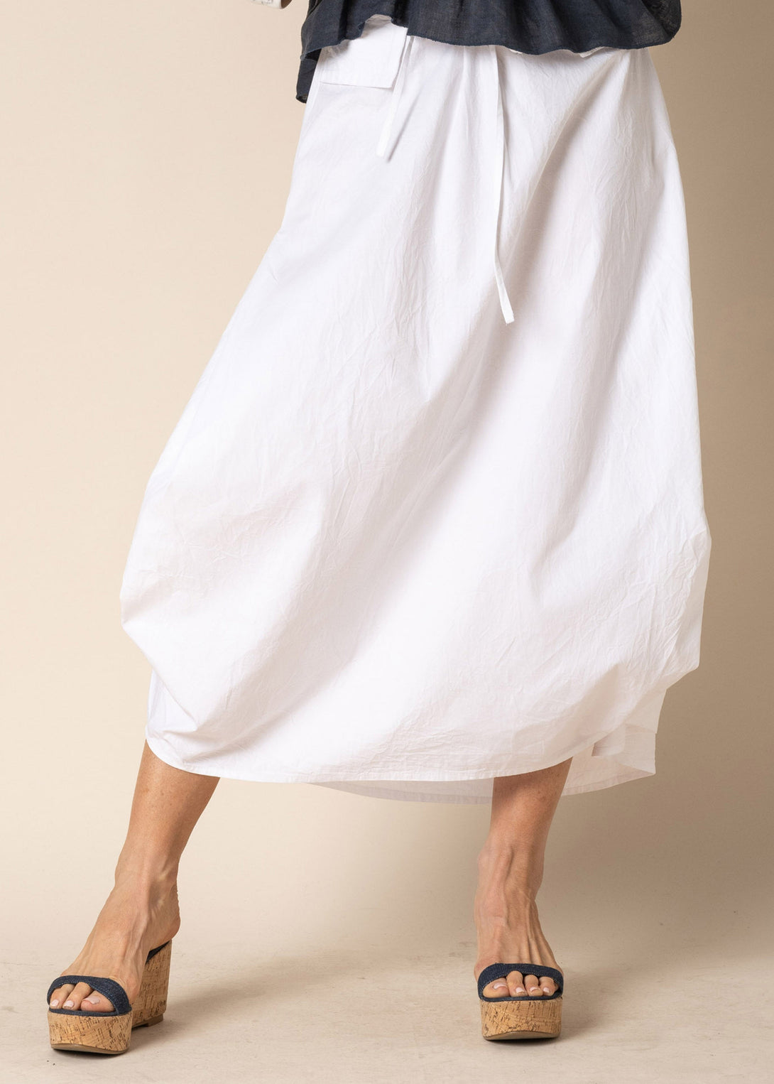 Ada Cotton Skirt in White