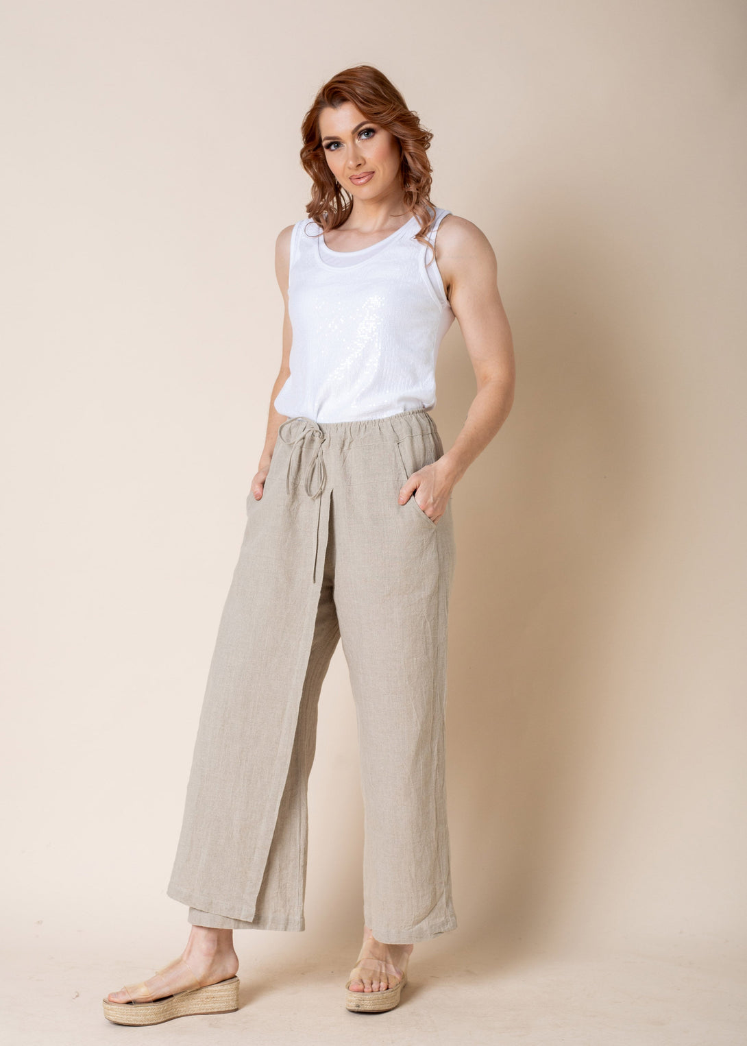 Tarla Pant in Latte