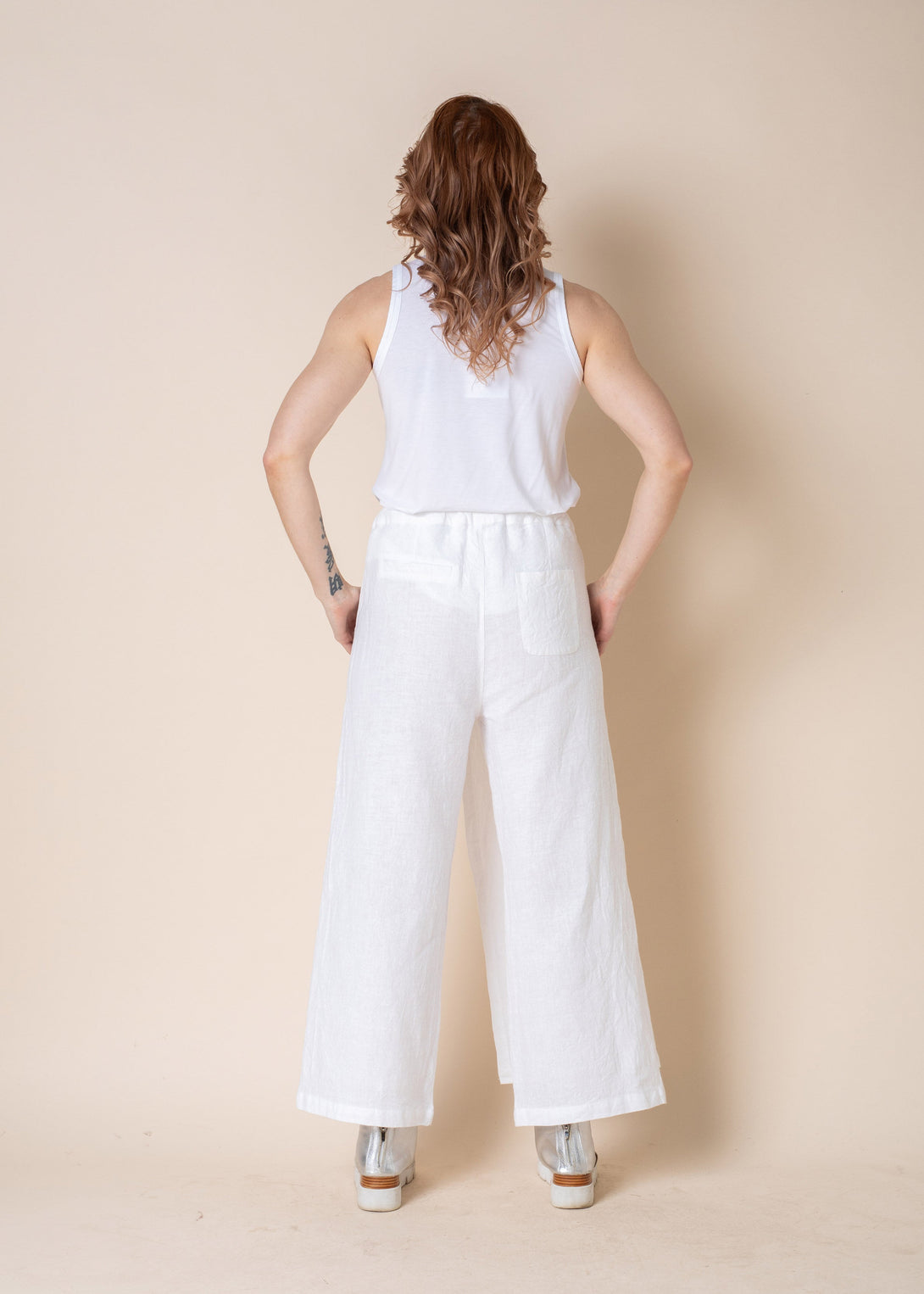 Tarla Pant in White