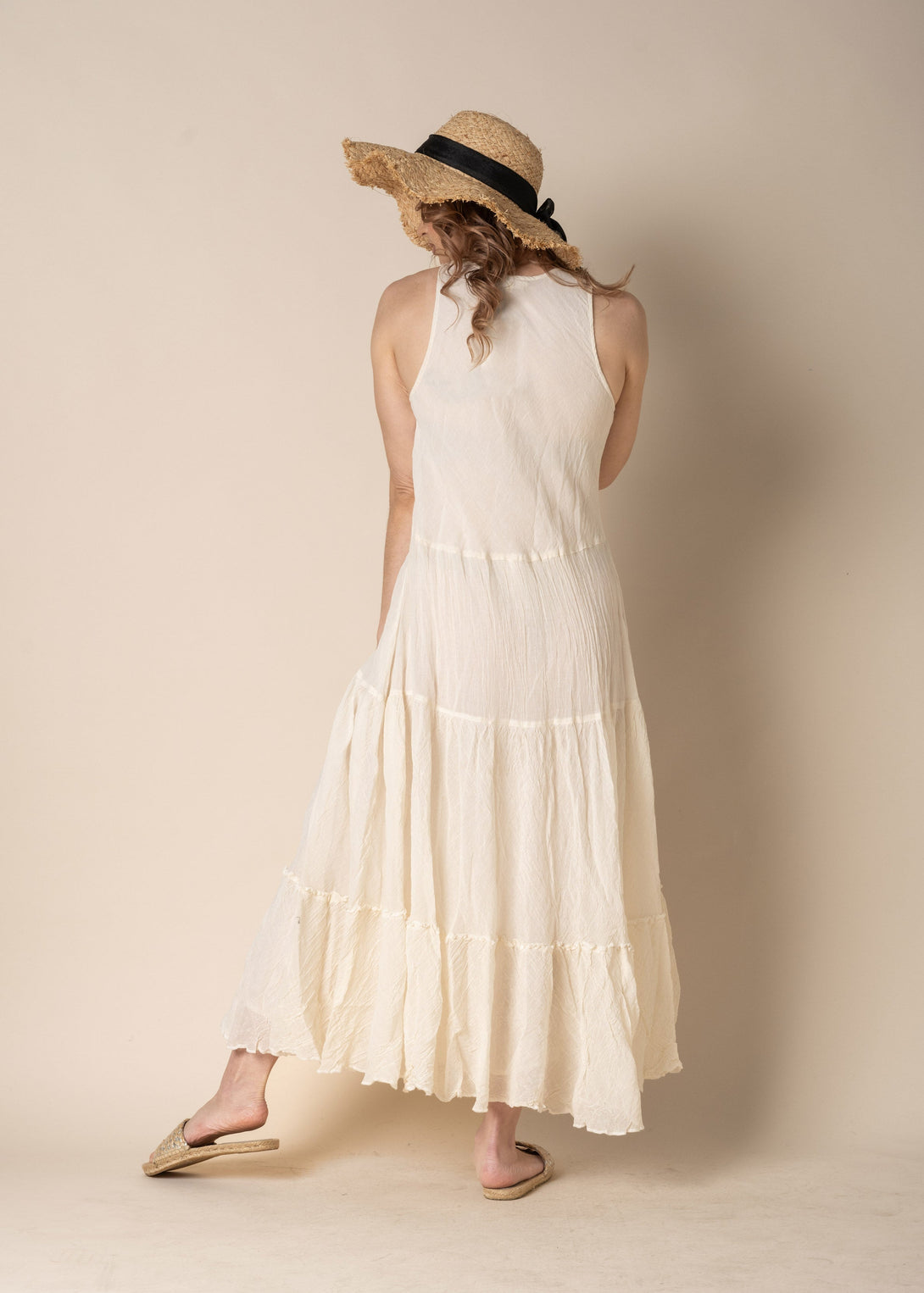 Elizabeth Cotton Dress in Cream