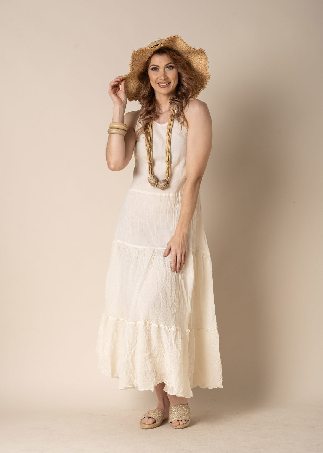 Elizabeth Cotton Dress in Cream