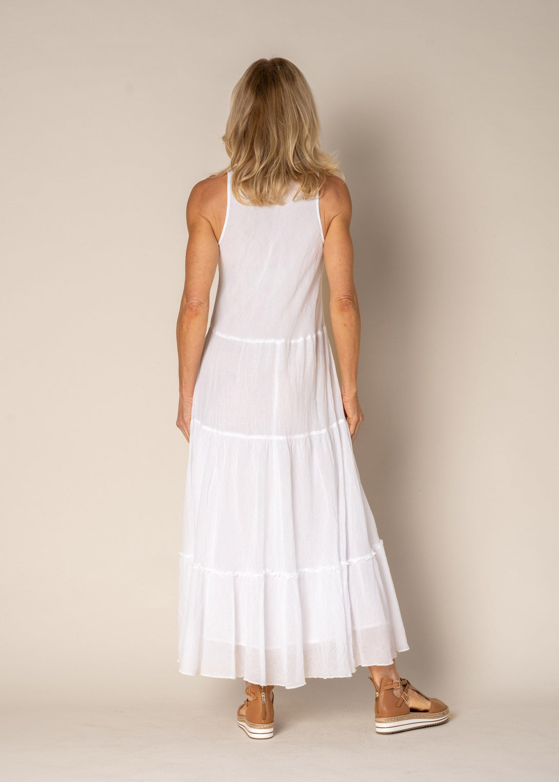 Elizabeth Cotton Dress in White