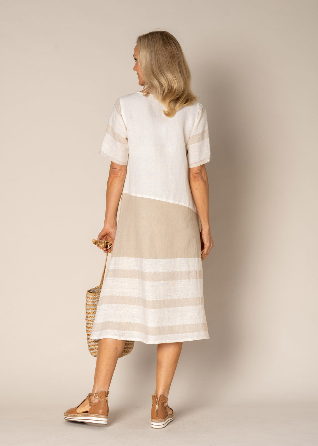 Elysia Dress in Latte