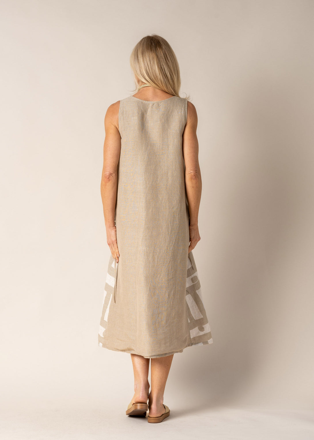 Loreli Linen Dress in Latte