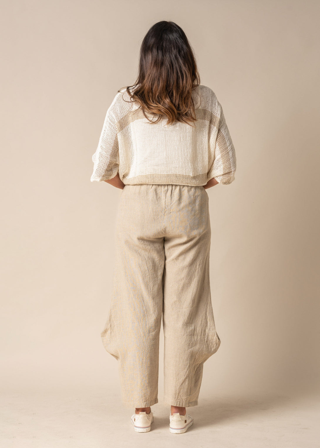 Shyla Linen Pant in Latte