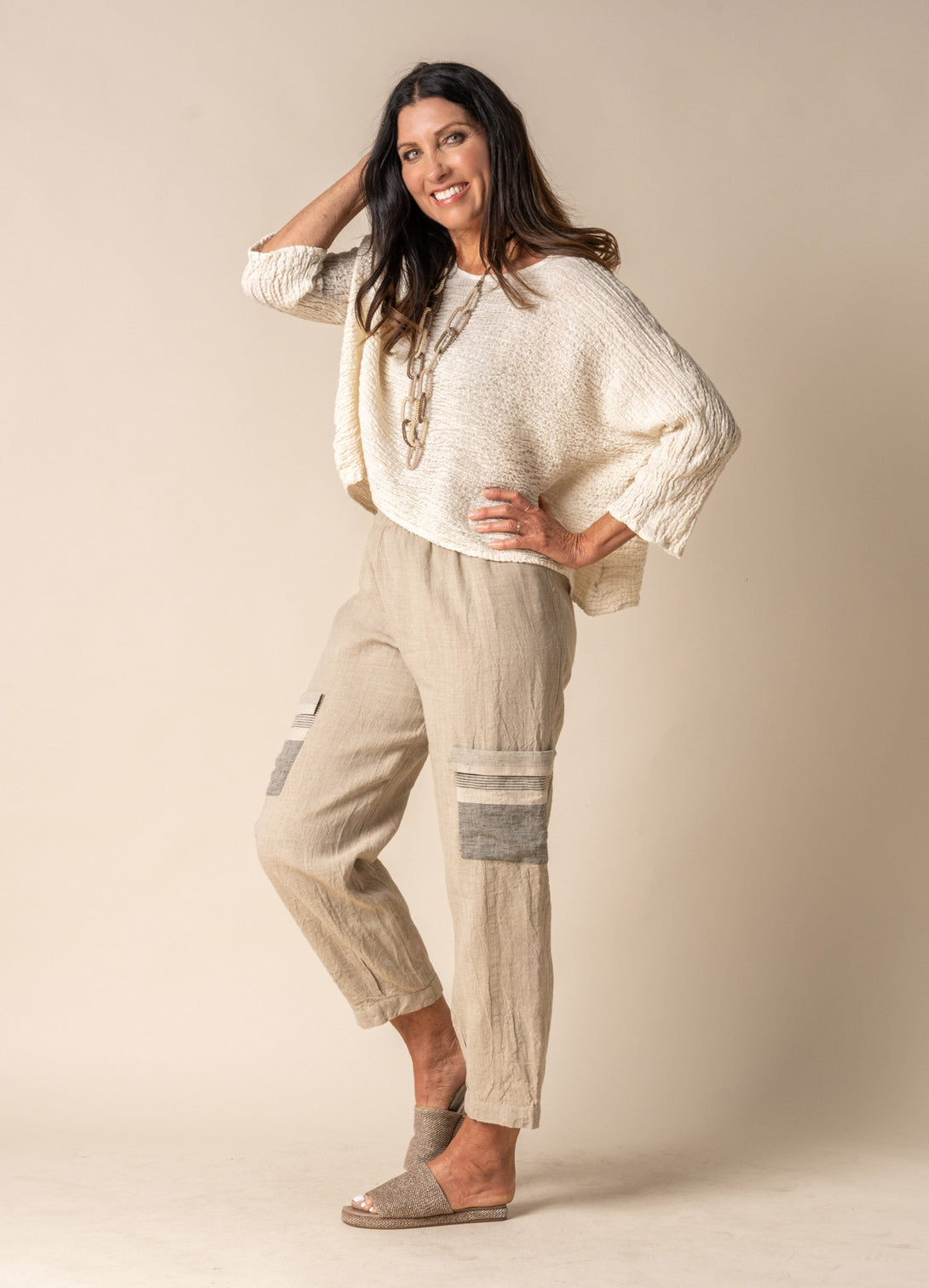 Mabel Pant in Latte