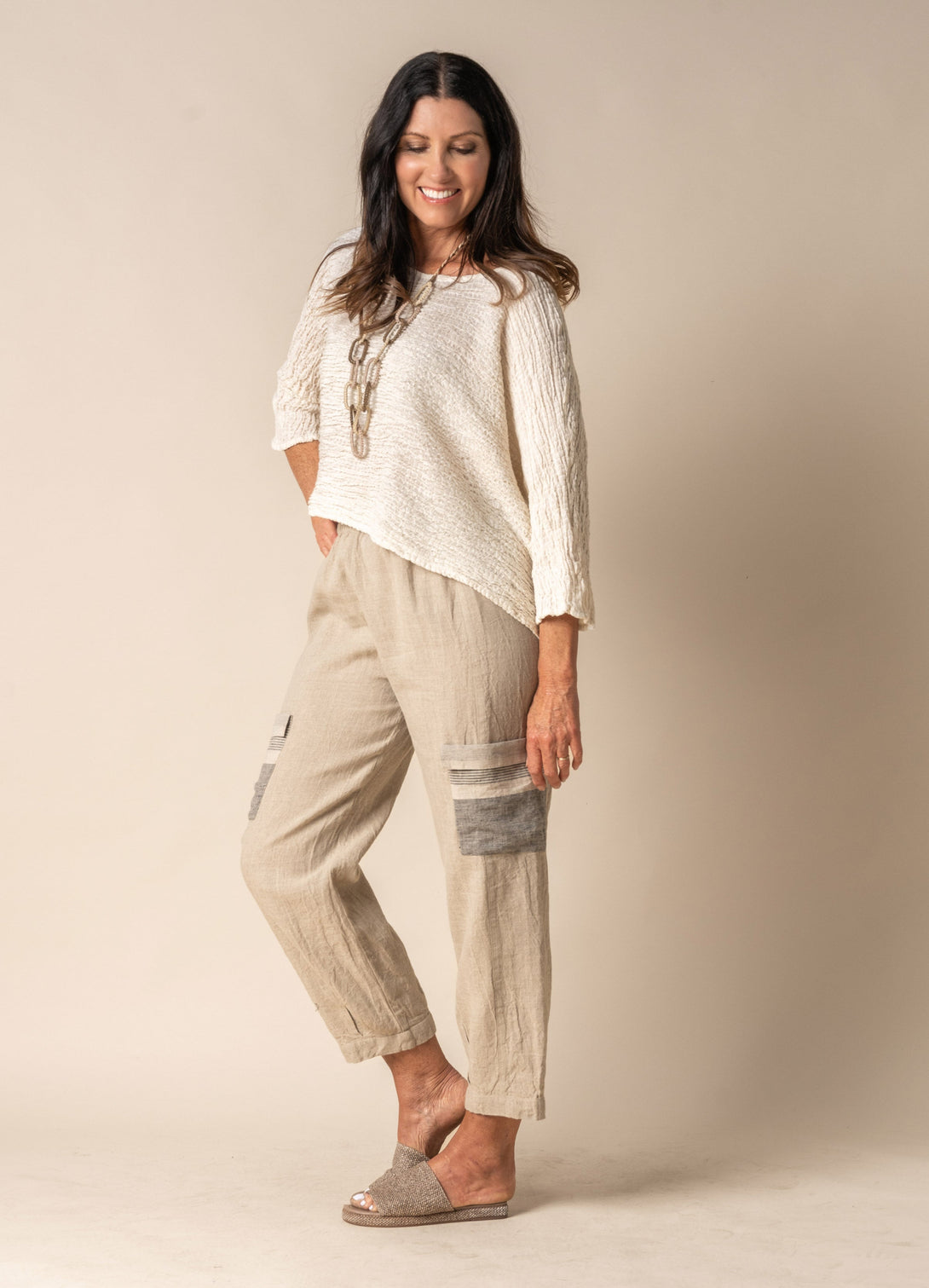 Mabel Pant in Latte