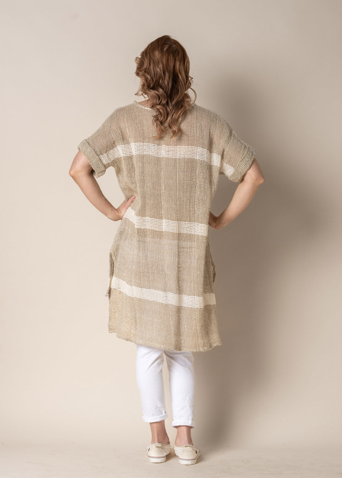 Romilly Linen Top in Latte