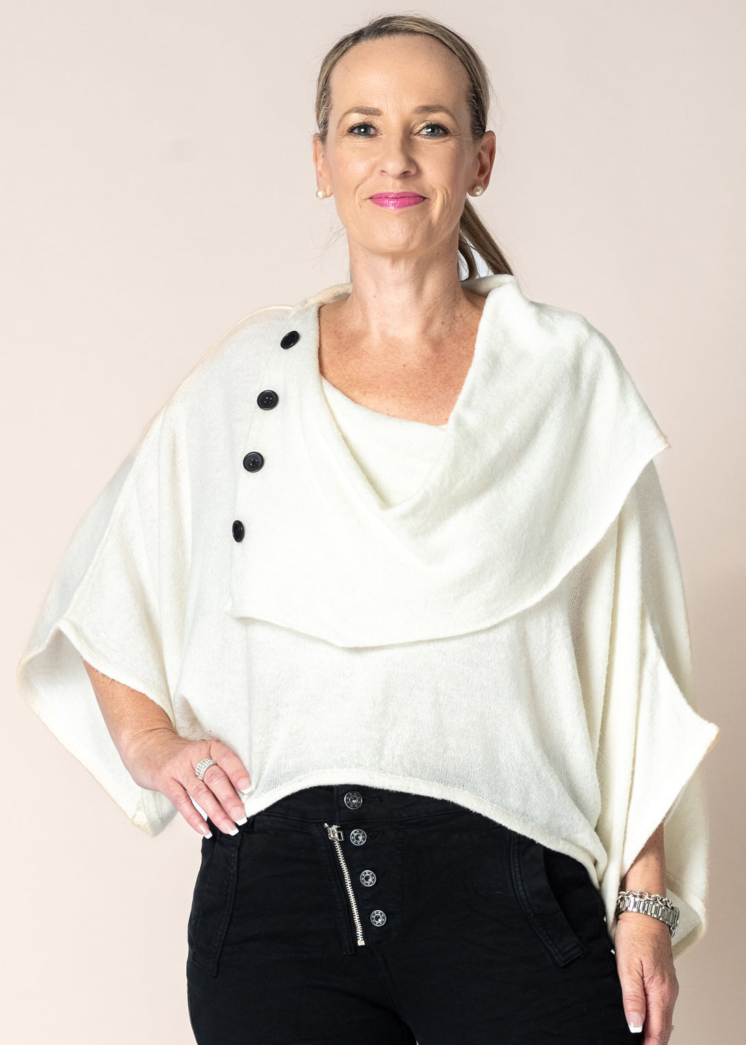 Elspeth Top in Cream - Imagine Fashion