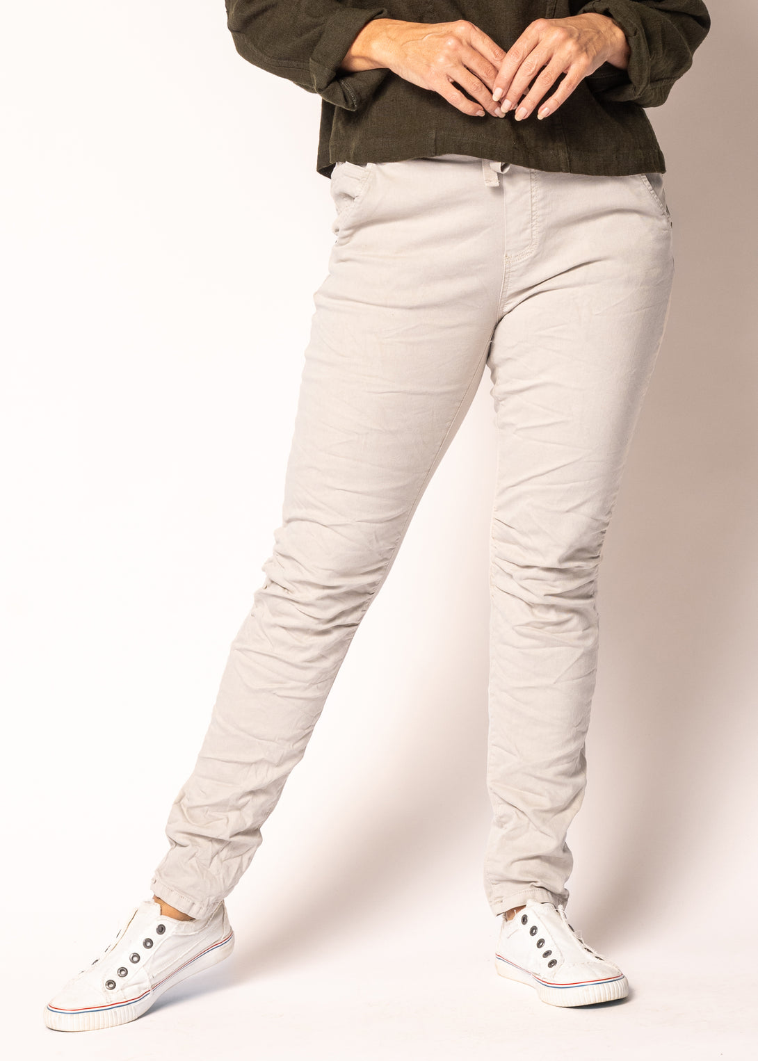 Connie Pants in Latte - Imagine Fashion