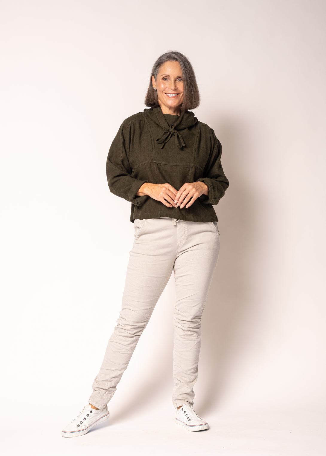 Connie Pants in Latte - Imagine Fashion