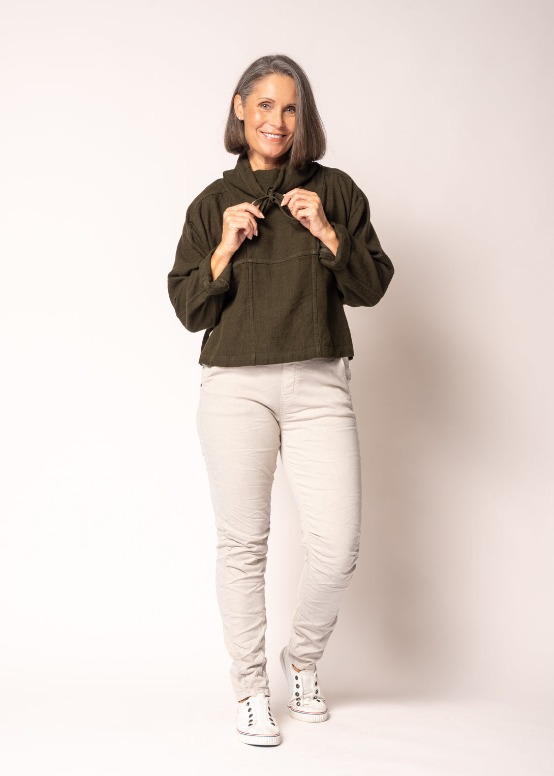 Connie Pants in Latte - Imagine Fashion