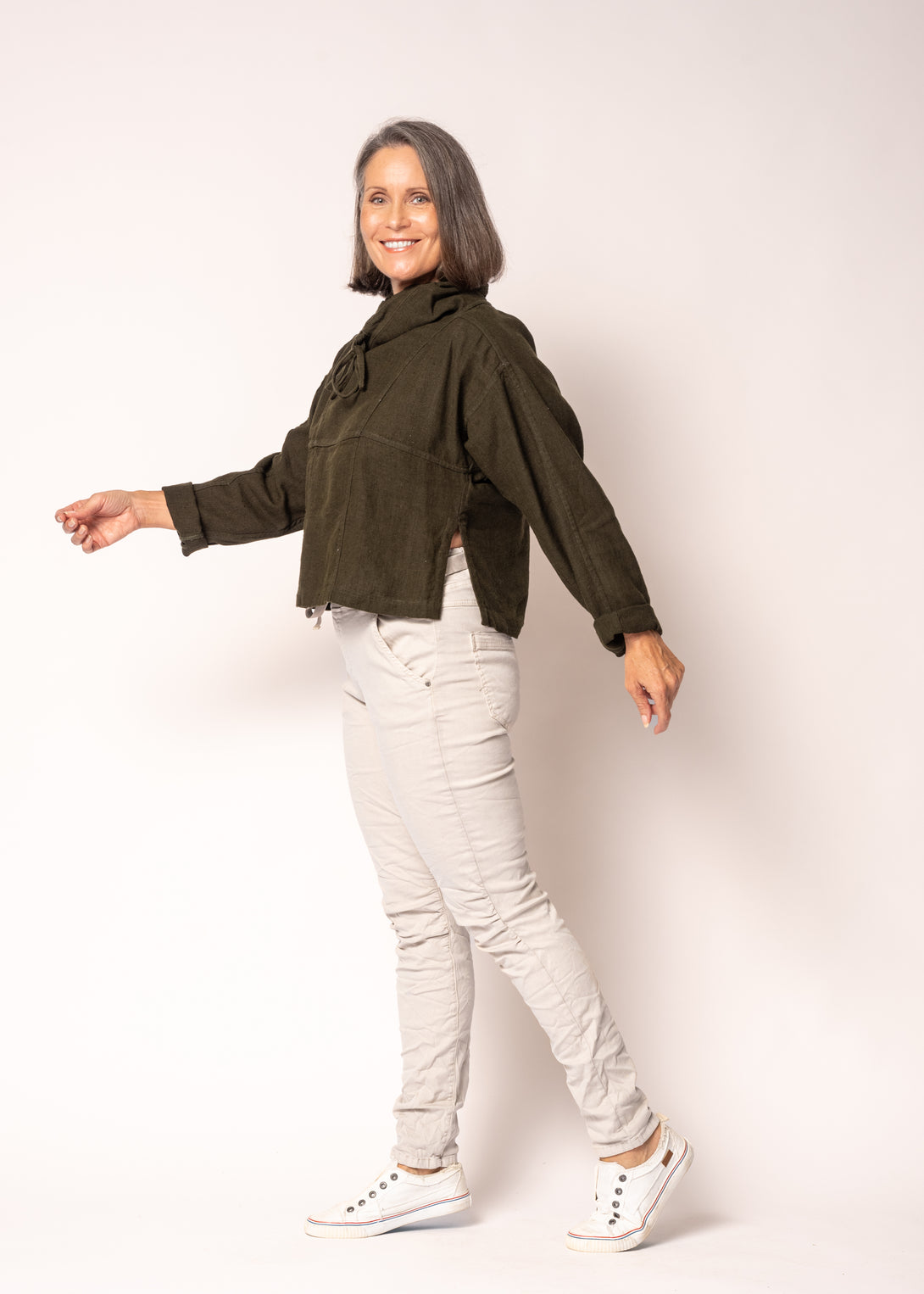 Connie Pants in Latte - Imagine Fashion