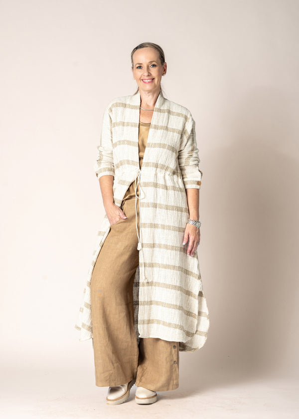 Kinsley Linen Jacket in Cream