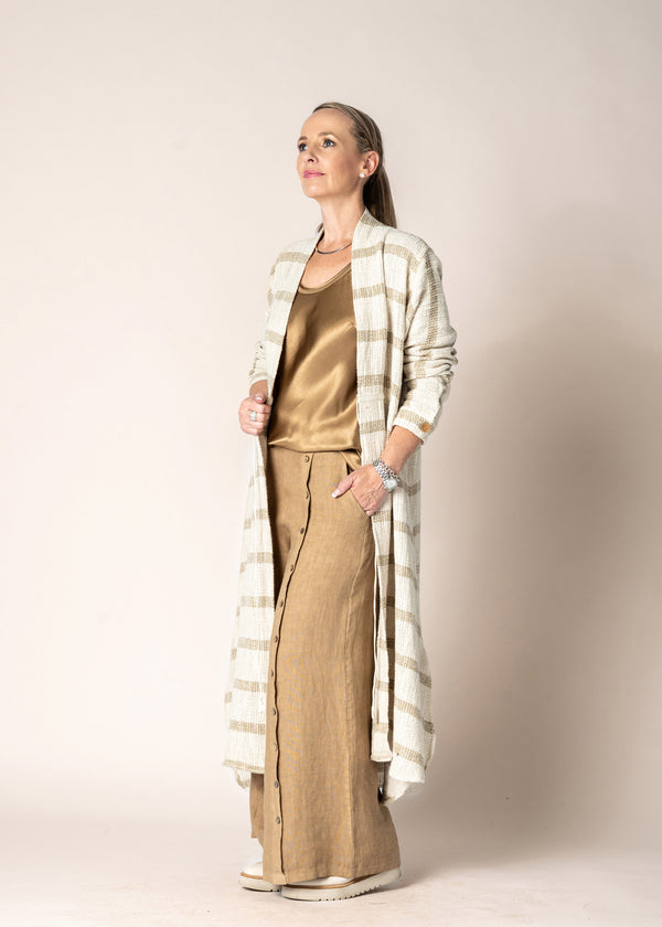 Kinsley Linen Jacket in Cream