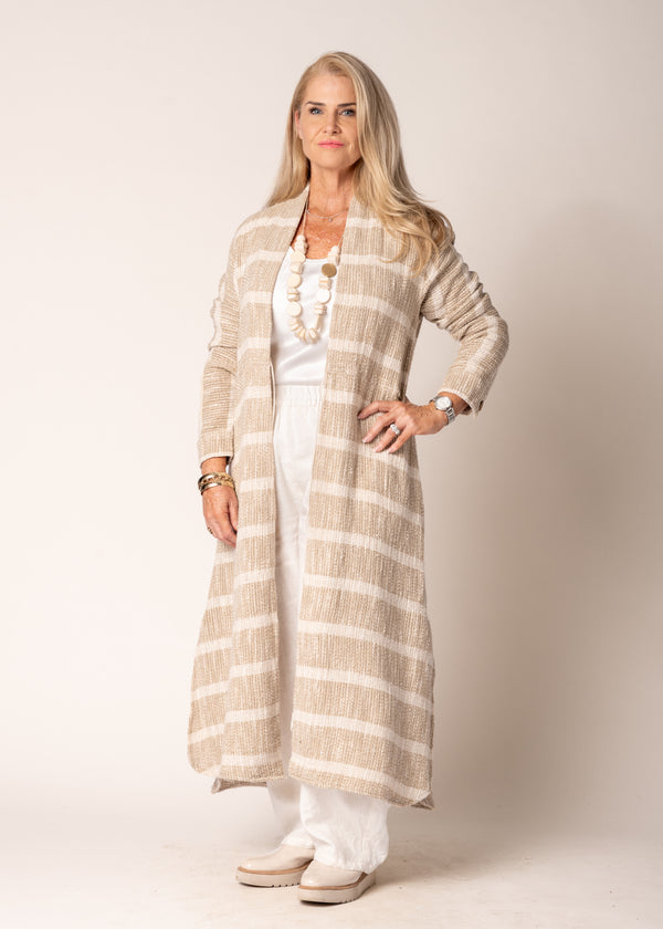 Kinsley Linen Jacket in Latte