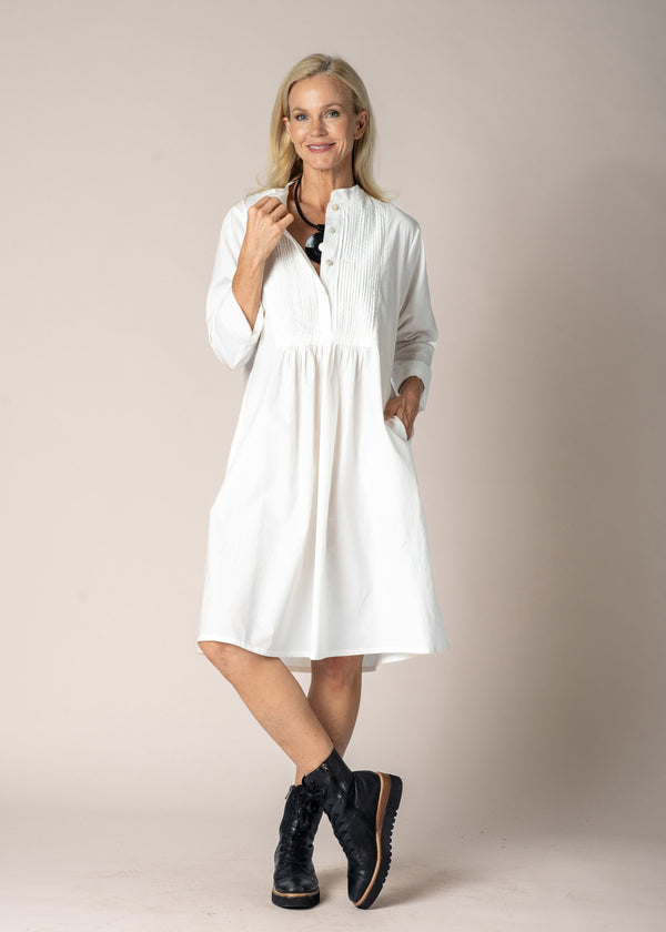 Cove Cotton Dress in Cream