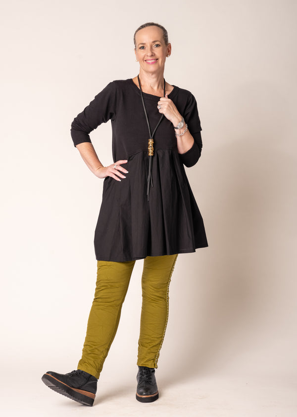 Jovie Cotton Top in Onyx