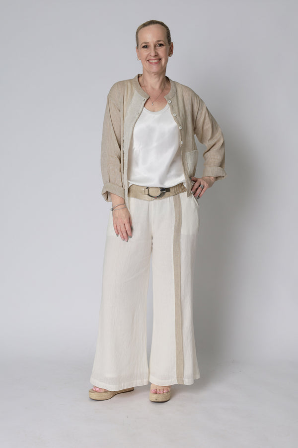 Nova Cotton  Pants in Cream
