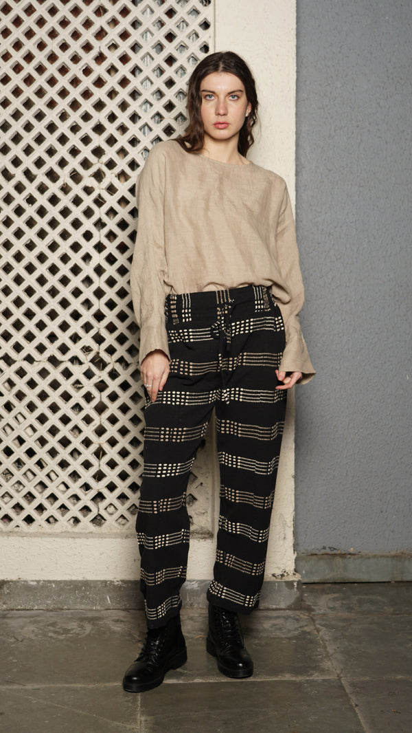 Lava Cotton Pant in Onyx