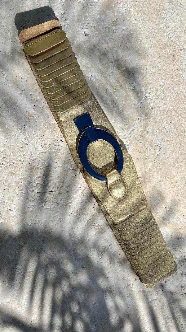 Riccardo Belt in Matte Gold - Imagine Fashion